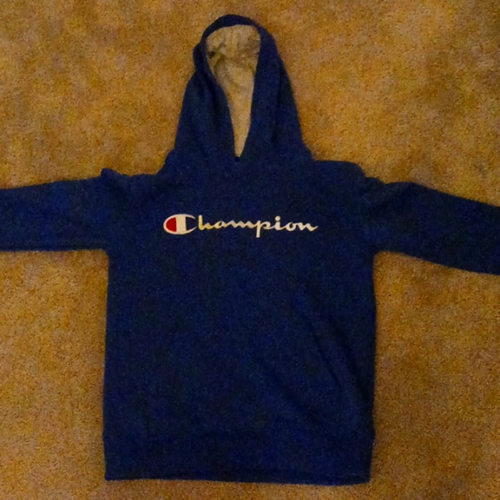 Blue champion hoodie